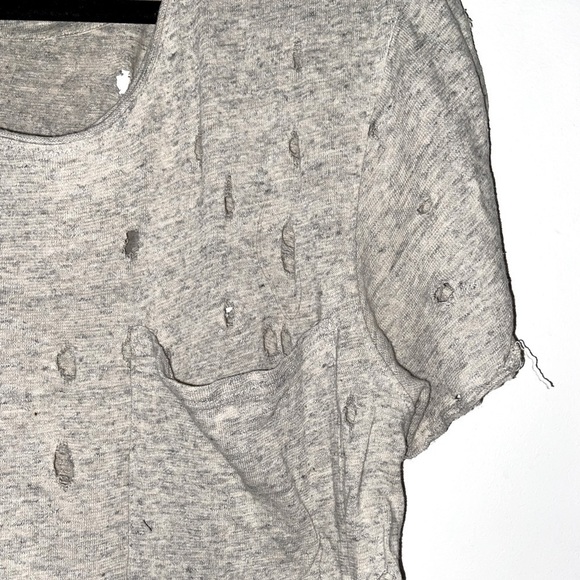 Black Kaviar wide collar Tee custom distressed XXL - Picture 5 of 6